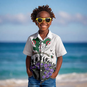 Algeria Revolution Day Kid Hawaiian Shirt Algerian Flag Patriot - Glorious Martyrs