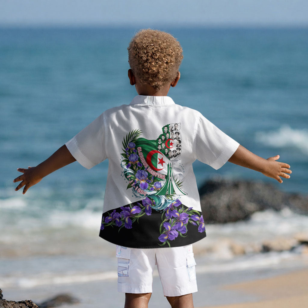 Algeria Revolution Day Kid Hawaiian Shirt Algerian Flag Patriot - Glorious Martyrs