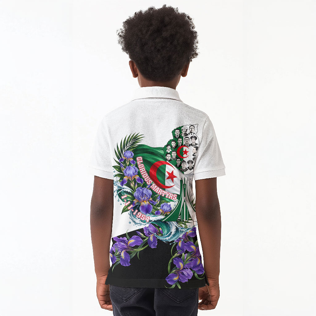 Algeria Revolution Day Kid Polo Shirt Algerian Flag Patriot - Glorious Martyrs