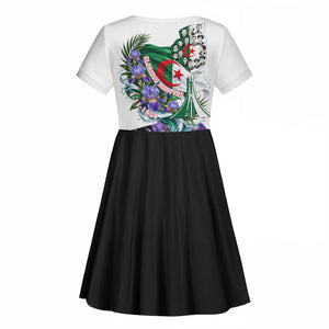 Algeria Revolution Day Kid Short Sleeve Dress Algerian Flag Patriot - Glorious Martyrs