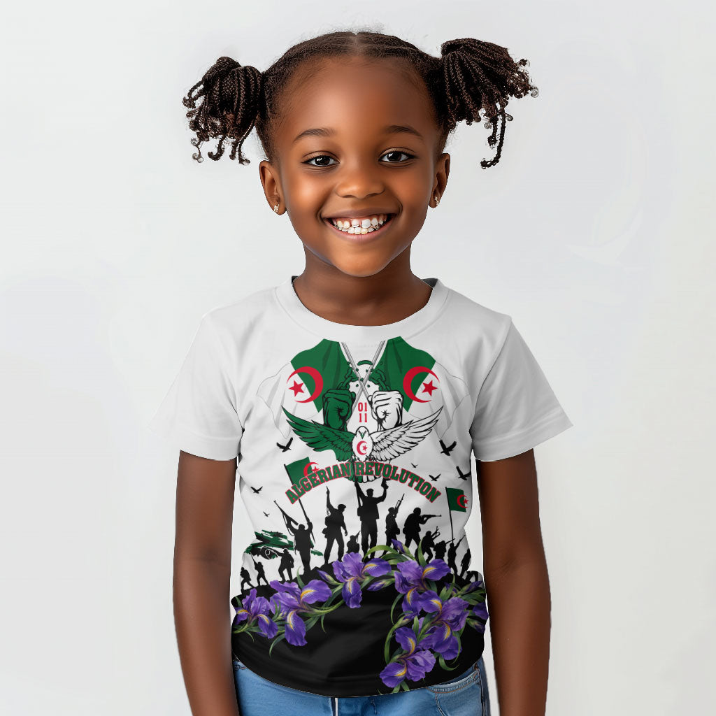 Algeria Revolution Day Kid T shirt Algerian Flag Patriot - Glorious Martyrs