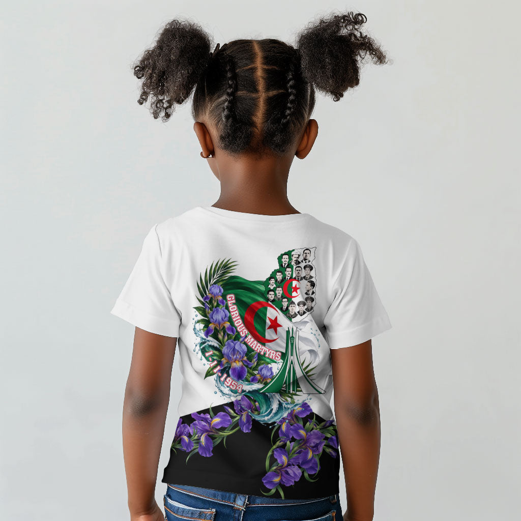 Algeria Revolution Day Kid T shirt Algerian Flag Patriot - Glorious Martyrs