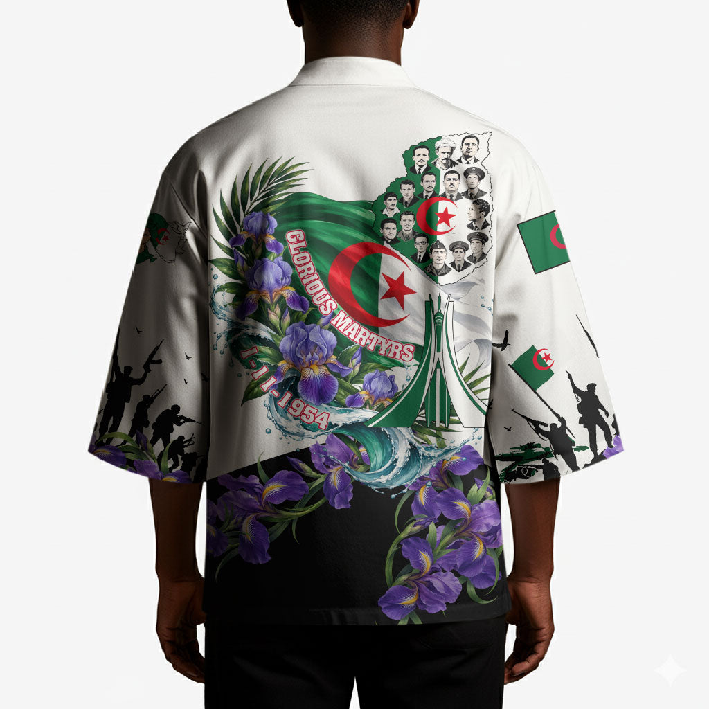 Algeria Revolution Day Kimono Algerian Flag Patriot - Glorious Martyrs