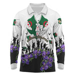 Algeria Revolution Day Long Sleeve Polo Shirt Algerian Flag Patriot - Glorious Martyrs
