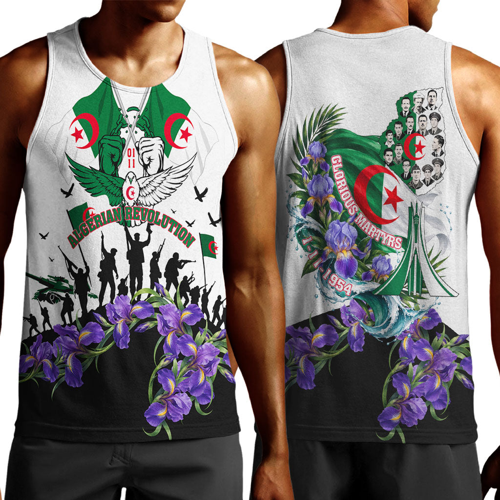 Algeria Revolution Day Men Tank Top Algerian Flag Patriot - Glorious Martyrs