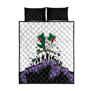 Algeria Revolution Day Quilt Bed Set Algerian Flag Patriot - Glorious Martyrs