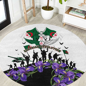 Algeria Revolution Day Round Carpet Algerian Flag Patriot - Glorious Martyrs