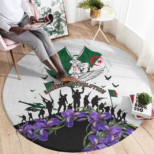 Algeria Revolution Day Round Carpet Algerian Flag Patriot - Glorious Martyrs
