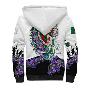 Algeria Revolution Day Sherpa Hoodie Algerian Flag Patriot - Glorious Martyrs