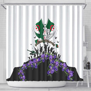 Algeria Revolution Day Shower Curtain Algerian Flag Patriot - Glorious Martyrs