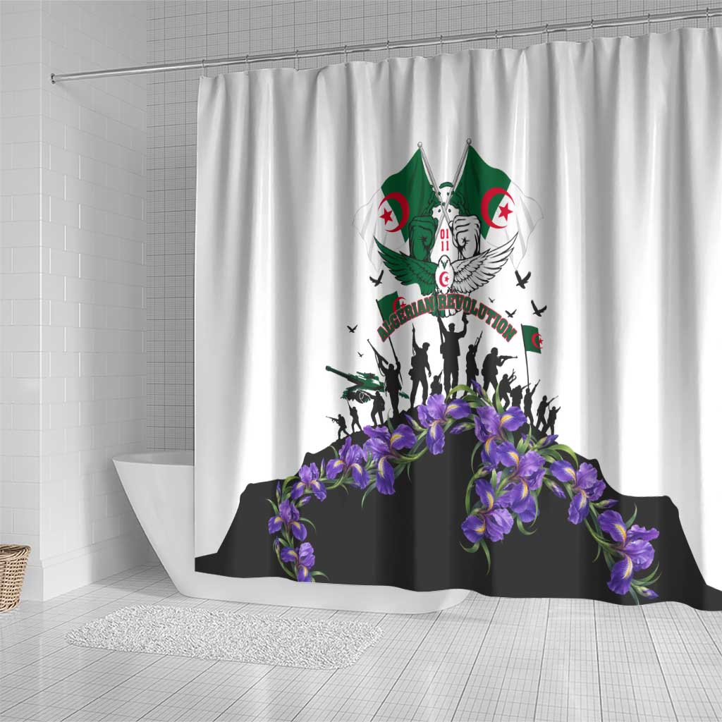 Algeria Revolution Day Shower Curtain Algerian Flag Patriot - Glorious Martyrs