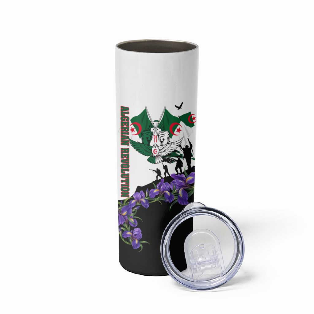 Algeria Revolution Day Skinny Tumbler Algerian Flag Patriot - Glorious Martyrs