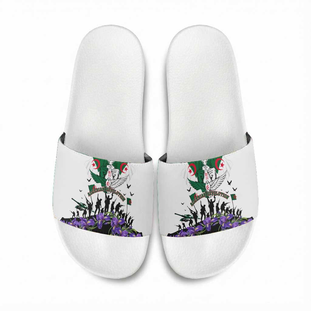 Algeria Revolution Day Slide Sandals Algerian Flag Patriot - Glorious Martyrs