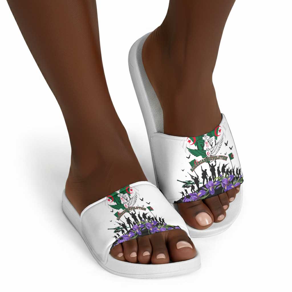 Algeria Revolution Day Slide Sandals Algerian Flag Patriot - Glorious Martyrs