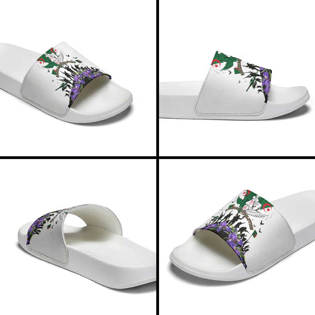Algeria Revolution Day Slide Sandals Algerian Flag Patriot - Glorious Martyrs