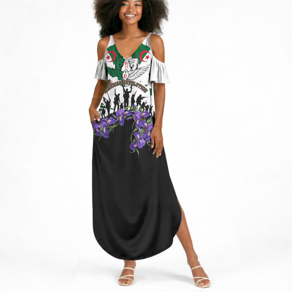 Algeria Revolution Day Summer Maxi Dress Algerian Flag Patriot - Glorious Martyrs