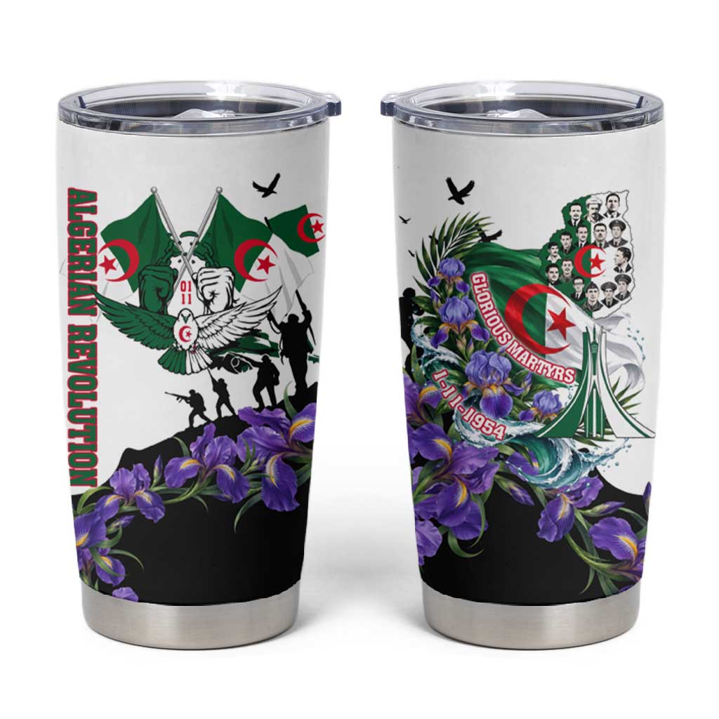 Algeria Revolution Day Tumbler Cup Algerian Flag Patriot - Glorious Martyrs