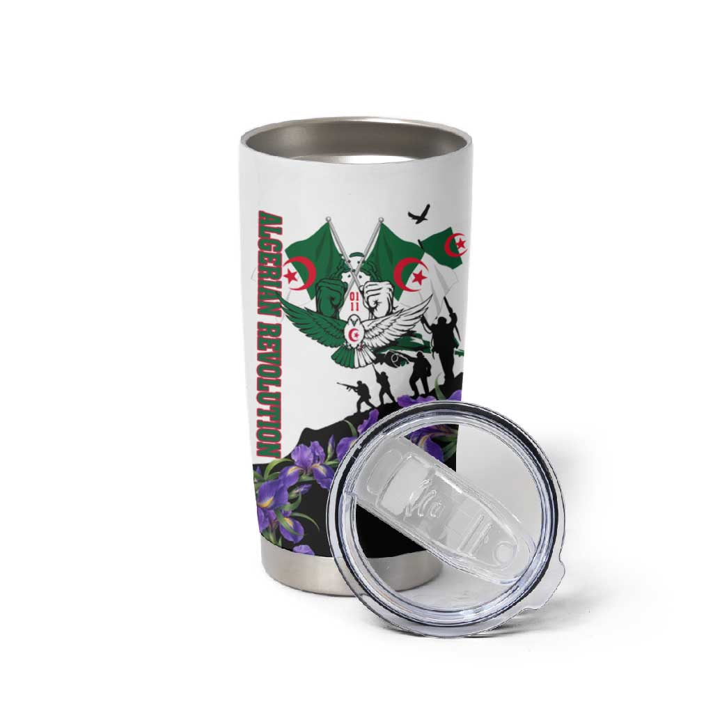 Algeria Revolution Day Tumbler Cup Algerian Flag Patriot - Glorious Martyrs