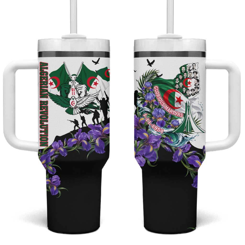 Algeria Revolution Day Tumbler With Handle Algerian Flag Patriot - Glorious Martyrs