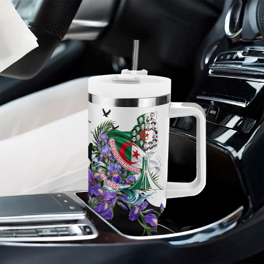 Algeria Revolution Day Tumbler With Handle Algerian Flag Patriot - Glorious Martyrs