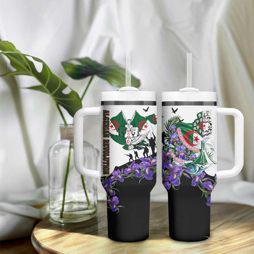 Algeria Revolution Day Tumbler With Handle Algerian Flag Patriot - Glorious Martyrs