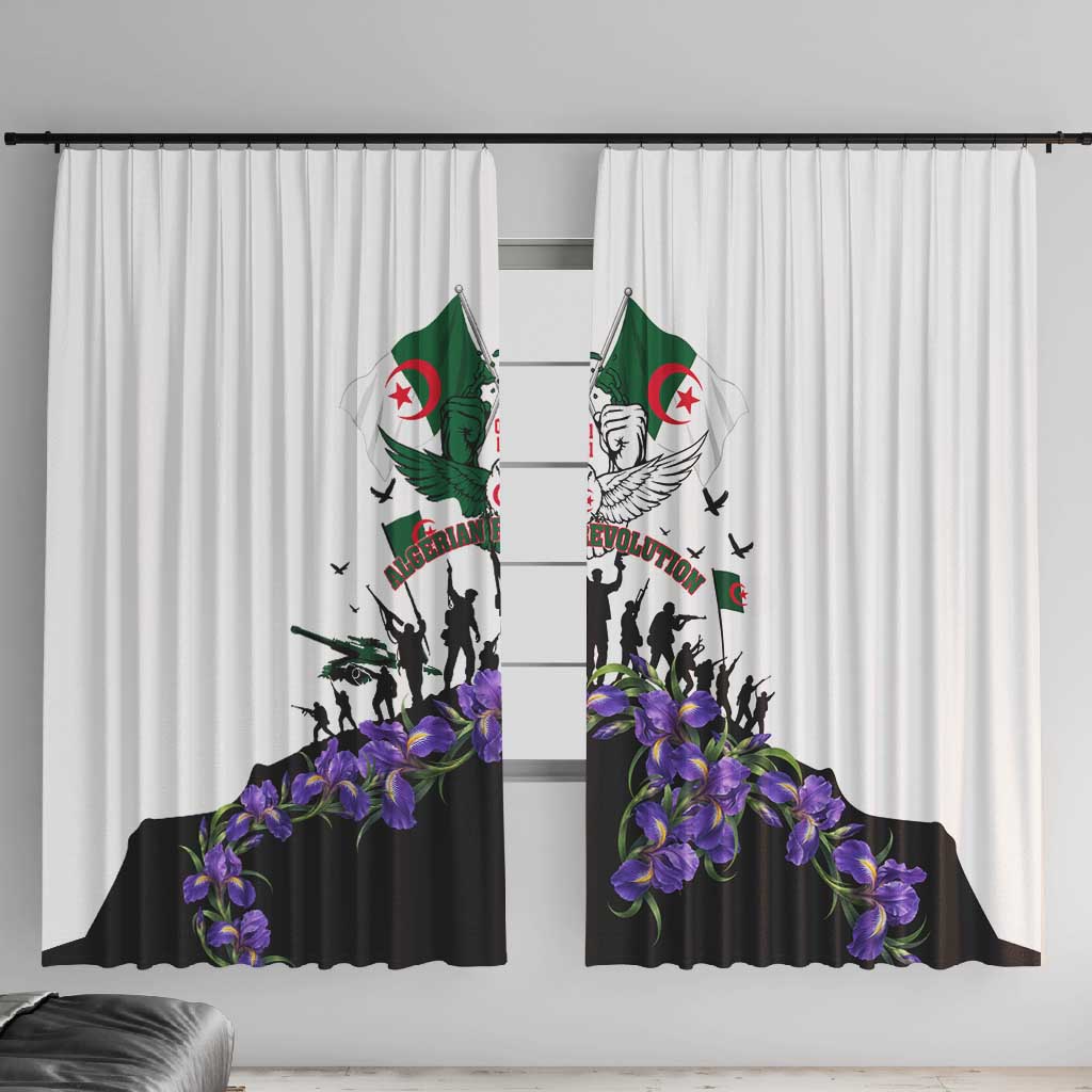 Algeria Revolution Day Window Curtain Algerian Flag Patriot - Glorious Martyrs