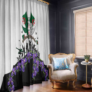 Algeria Revolution Day Window Curtain Algerian Flag Patriot - Glorious Martyrs