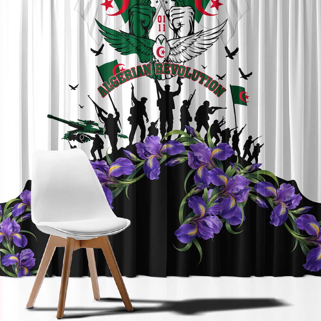 Algeria Revolution Day Window Curtain Algerian Flag Patriot - Glorious Martyrs