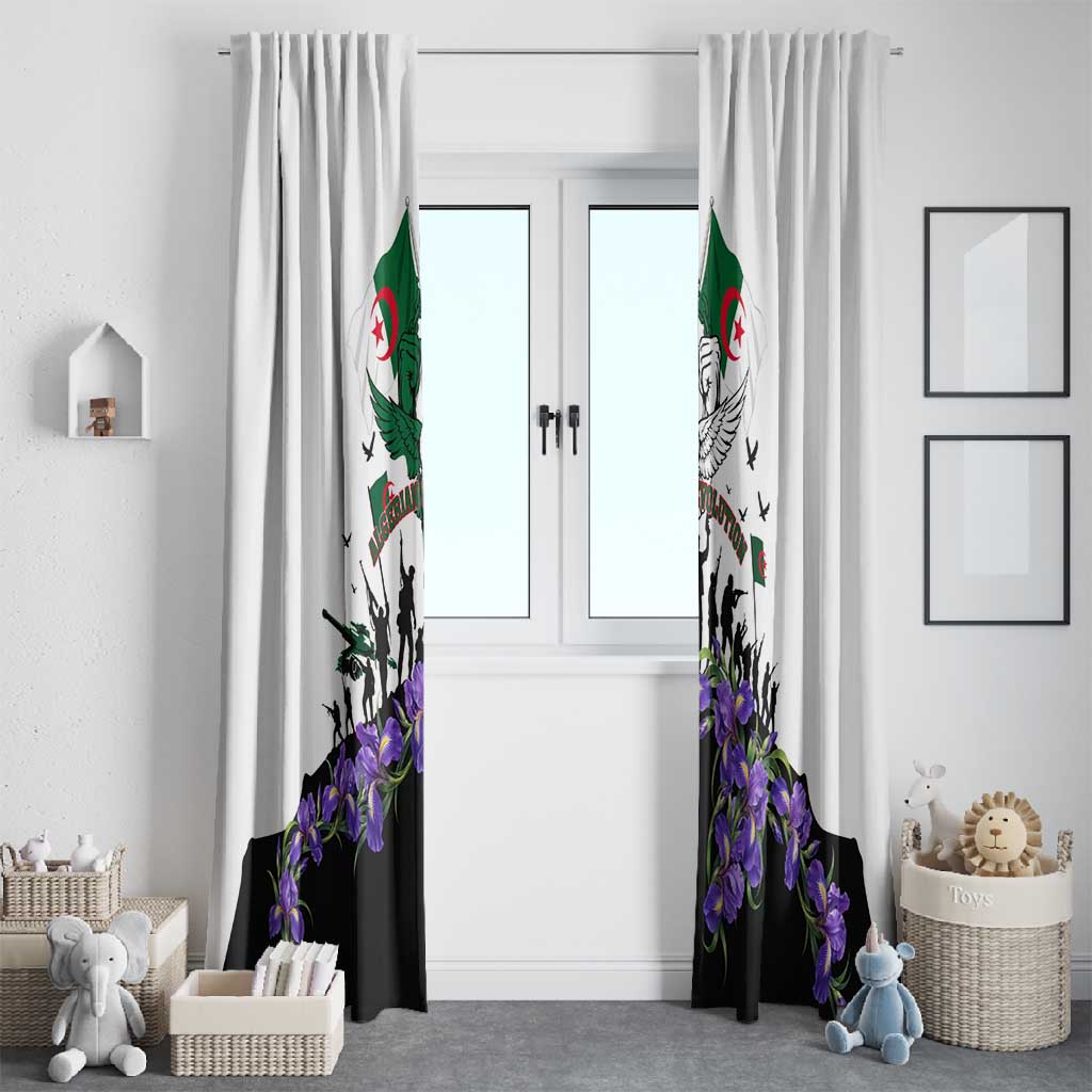 Algeria Revolution Day Window Curtain Algerian Flag Patriot - Glorious Martyrs