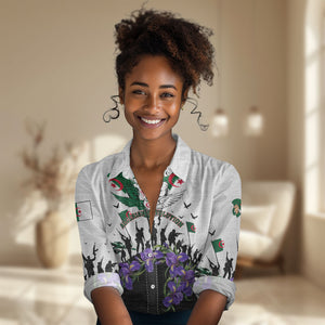 Algeria Revolution Day Women Casual Shirt Algerian Flag Patriot - Glorious Martyrs
