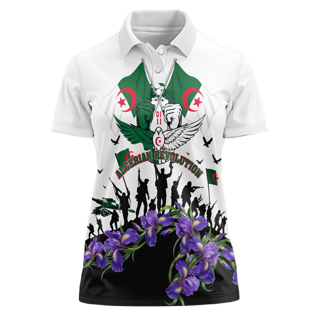 Algeria Revolution Day Women Polo Shirt Algerian Flag Patriot - Glorious Martyrs