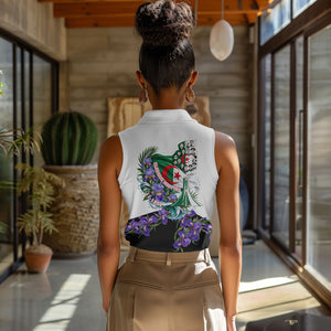 Algeria Revolution Day Women Sleeveless Polo Shirt Algerian Flag Patriot - Glorious Martyrs