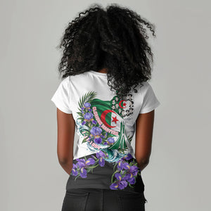 Algeria Revolution Day Women V-Neck T-Shirt Algerian Flag Patriot - Glorious Martyrs