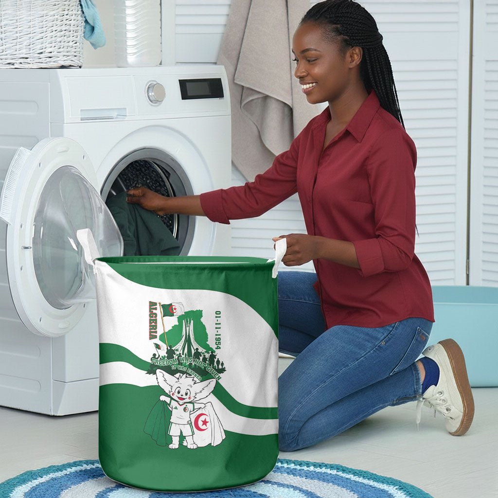 Algeria Revolution Day Laundry Basket Algerian Freedom Patriot - One Million And A Half Martyrs