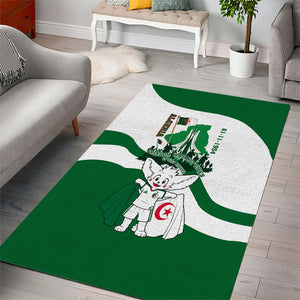 Algeria Revolution Day Area Rug Algerian Freedom Patriot - One Million And A Half Martyrs