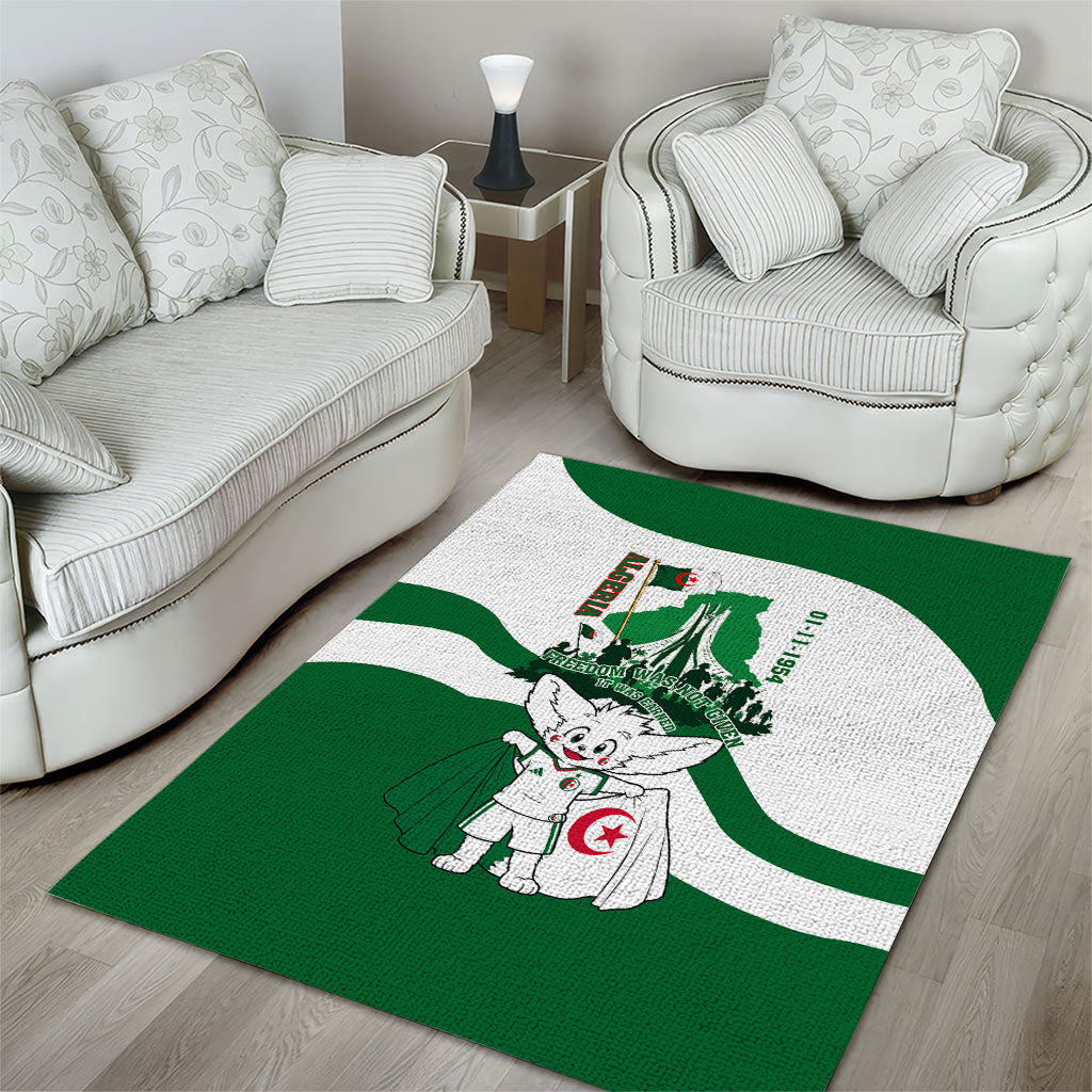 Algeria Revolution Day Area Rug Algerian Freedom Patriot - One Million And A Half Martyrs