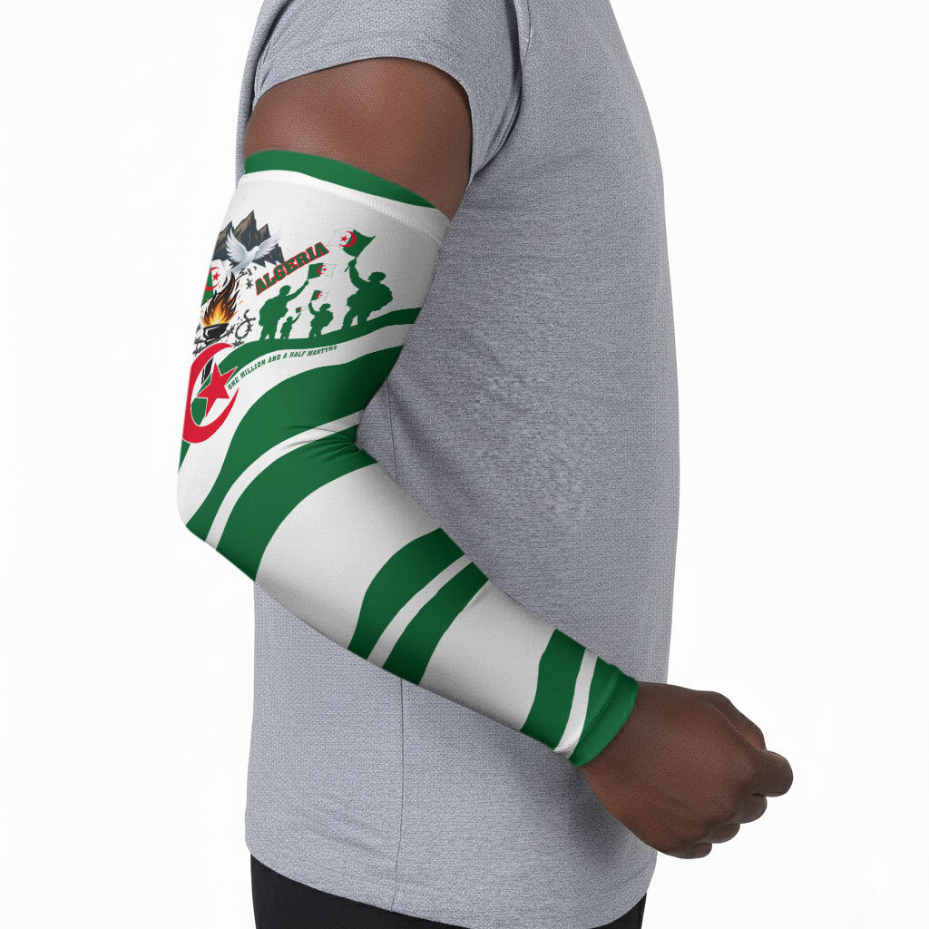 Algeria Revolution Day Arm Sleeves Algerian Freedom Patriot - One Million And A Half Martyrs