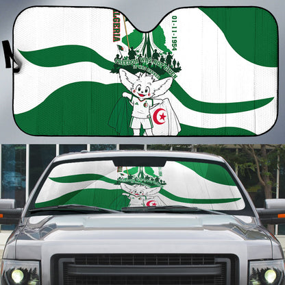 Algeria Revolution Day Auto Sun Shade Algerian Freedom Patriot - One Million And A Half Martyrs
