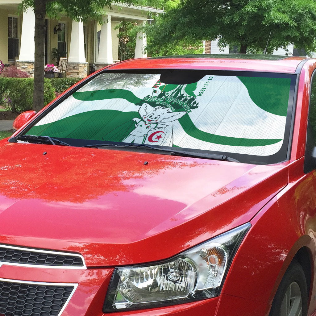 Algeria Revolution Day Auto Sun Shade Algerian Freedom Patriot - One Million And A Half Martyrs
