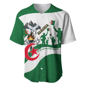 Algeria Revolution Day Baseball Jersey Algerian Freedom Patriot - One Million And A Half Martyrs
