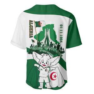 Algeria Revolution Day Baseball Jersey Algerian Freedom Patriot - One Million And A Half Martyrs