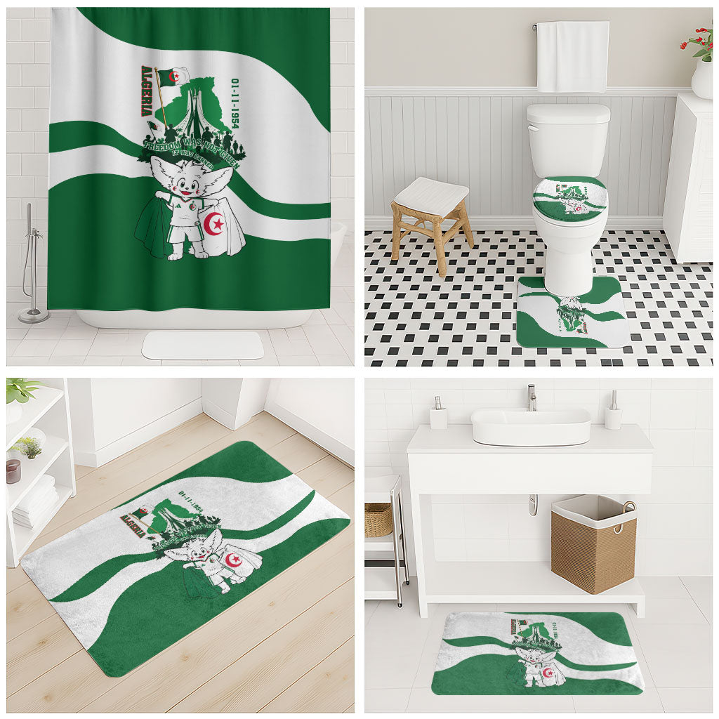 Algeria Revolution Day Bathroom Set Algerian Freedom Patriot - One Million And A Half Martyrs