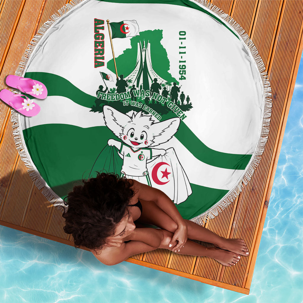 Algeria Revolution Day Beach Blanket Algerian Freedom Patriot - One Million And A Half Martyrs
