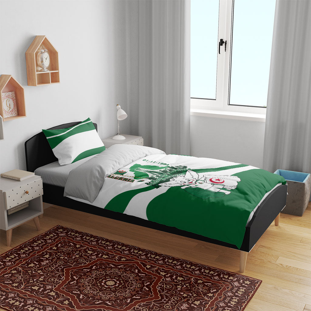 Algeria Revolution Day Bedding Set Algerian Freedom Patriot - One Million And A Half Martyrs