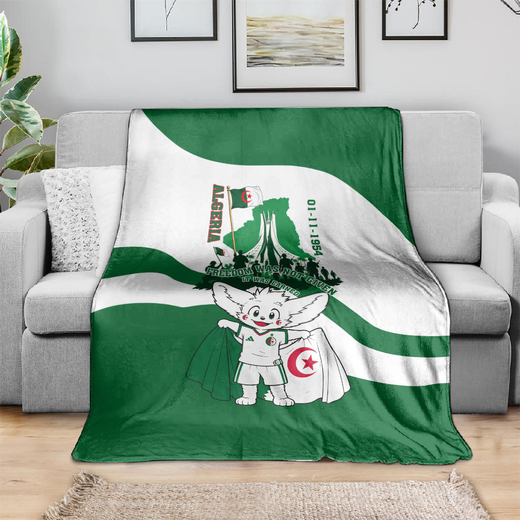 Algeria Revolution Day Blanket Algerian Freedom Patriot - One Million And A Half Martyrs