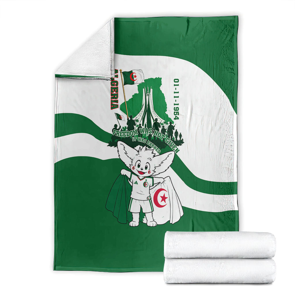 Algeria Revolution Day Blanket Algerian Freedom Patriot - One Million And A Half Martyrs