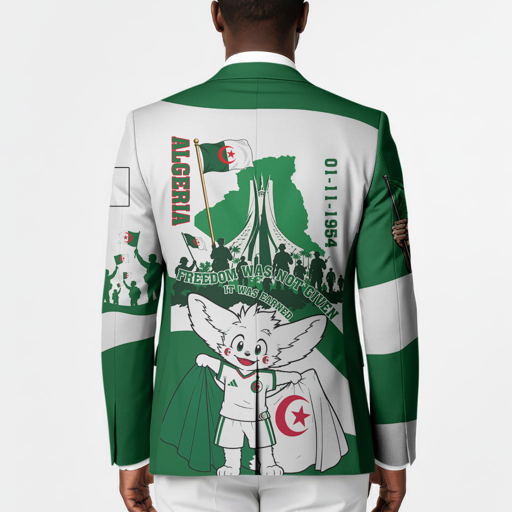 Algeria Revolution Day Blazer Algerian Freedom Patriot - One Million And A Half Martyrs