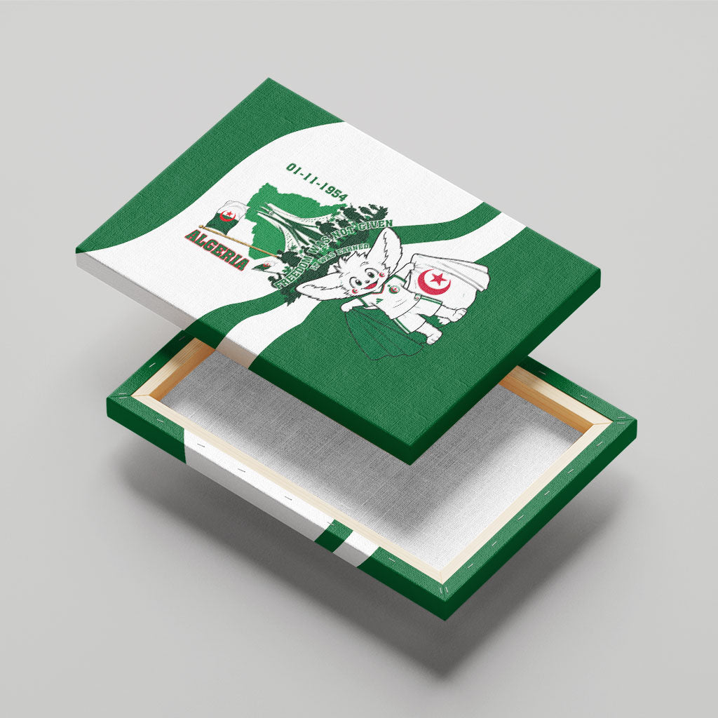 Algeria Revolution Day Canvas Wall Art Algerian Freedom Patriot - One Million And A Half Martyrs