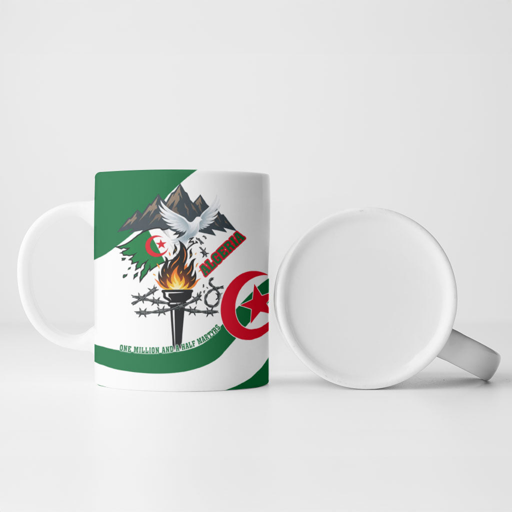Algeria Revolution Day Ceramic Mug Algerian Freedom Patriot - One Million And A Half Martyrs