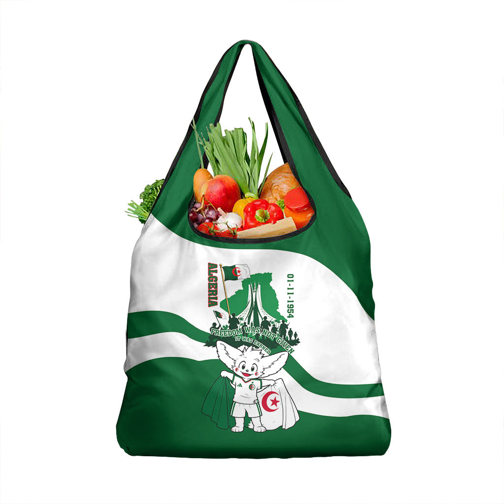 Algeria Revolution Day Grocery Bag Algerian Freedom Patriot - One Million And A Half Martyrs